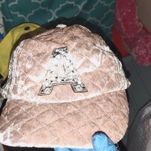 Initial hat and heart eyes hat